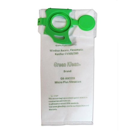 Green Klean Green Klean GK-AXCESS Windsor Axcess Sebo Felix Replacement Vacuum Bags; Flexamatic - Case of 10 GK-AXCESS
